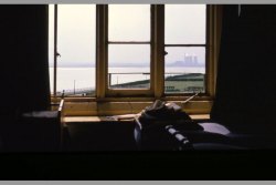[118] 1967 Pegwell Bay through Grange Dormitory window