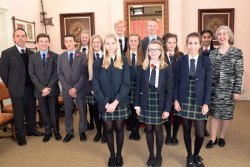 [474] Ursuline College Students and Staff in the Cartoon Room 11th November 2014